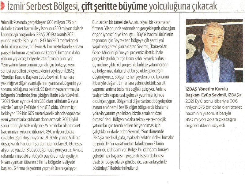 İzbaş | İZBAŞ, Çift Şeritte Büyüme Yolculuğuna Çıkacak - 