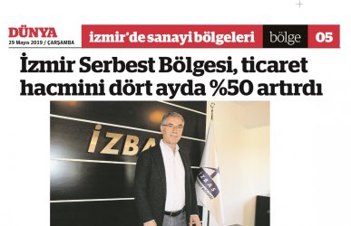 İzbaş - Basın Haberleri - İlk Dört Ayda Bölgenin Ticaret Hacminde %50 Artış