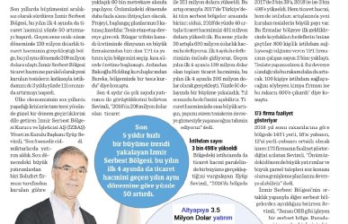 İzbaş -  - İzmir Serbest Bölgesi'nin İstihdamı 3 Yılda %111 Arttı
