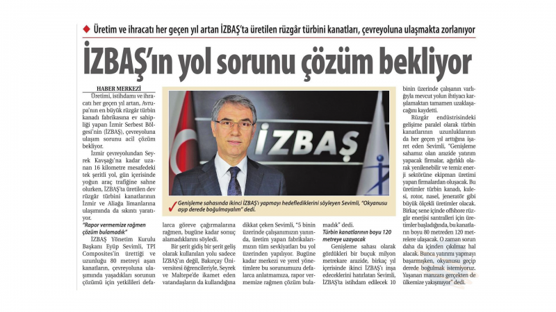 İzbaş - İZBAŞ'S ROAD PROBLEM WAITING FOR SOLUTION