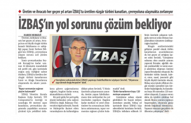 İzbaş - News From İZBAŞ - İZBAŞ'S ROAD PROBLEM WAITING FOR SOLUTION