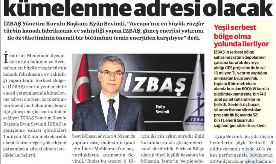 İzbaş - İzmir Serbest Bölgesi (İZBAŞ) E-Bülteni /MAYIS-HAZİRAN 2023