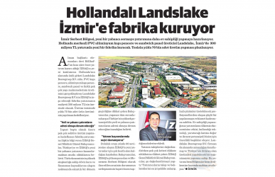 İzbaş - Press News - NETHERLANDS LANDSLAKE BUILDING A FACTORY IN IZMIR