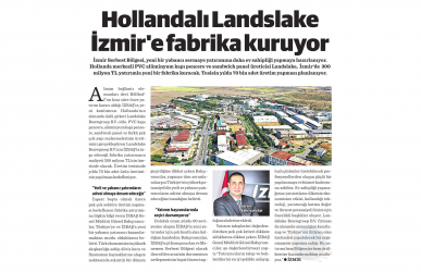 İzbaş - İZBAŞ'tan Haberler - HOLLANDALI LANDSLAKE İZMİR'E FABRİKA KURUYOR