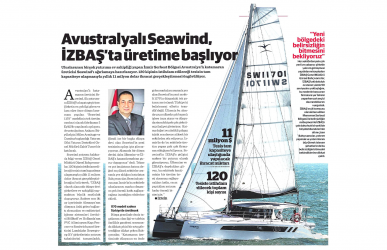 İzbaş - News From İZBAŞ - AUSTRALIAN CATAMARAN GIANT SEAWIND PRODUCTION STARTS IN İZBAŞ