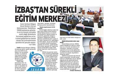 İzbaş - Press News - FROM İZBAŞ CONTINUING EDUCATION CENTER