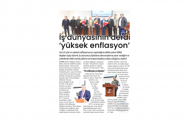 İzbaş - News From İZBAŞ - INFLATION IS THE HURTING PROBLEM OF THE BUSINESS WORLD