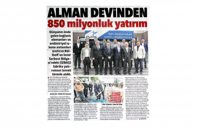 İzbaş - 147 YILLIK ALMAN DEVİ BÖLLHOFF, İZBAŞ YATIRIMININ TEMELLERİNİ ATTI