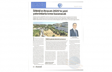 İzbaş - İZBAŞ'tan Haberler - İZBAŞ’IN İHRACATI YENİ YATIRIMLARLA BİRLİKTE 2025’TE İVME KAZANACAK