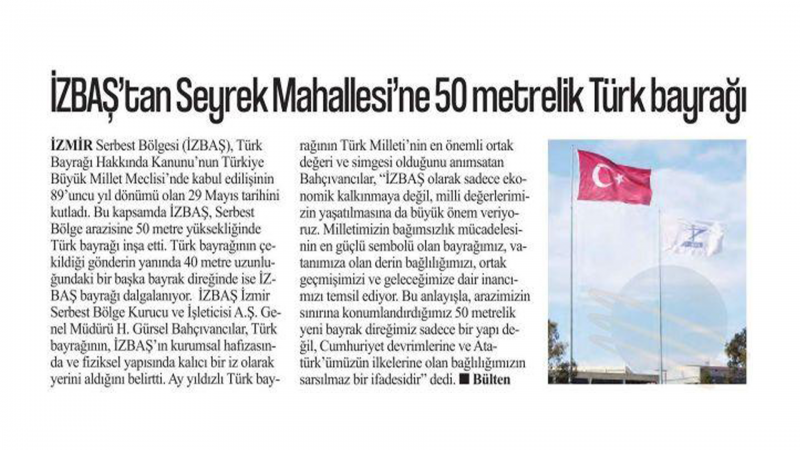 İzbaş - A SYMBOL OF LOVE FOR THE CRESCENT AND STAR IN THE SKIES OF İZBAŞ