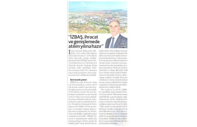 İzbaş - News From İZBAŞ - 2026 İZBAŞ İÇİN İHRACAT VE GENİŞLEME ATILIMI YILI OLACAK 