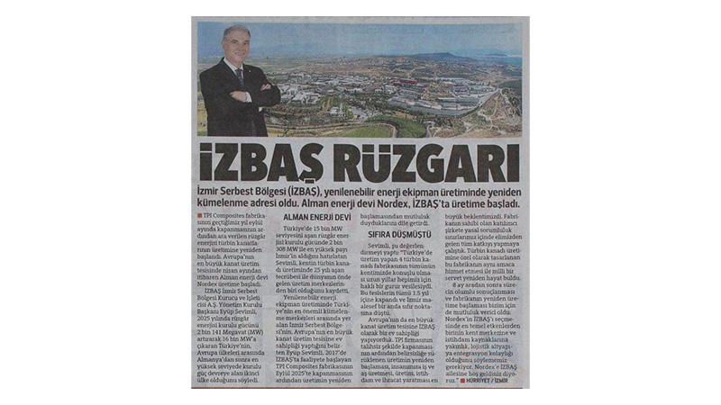 İzbaş - İZBAŞ, RÜZGÂR ENERJİSİNDE YENİDEN KÜMELENME ADRESİ