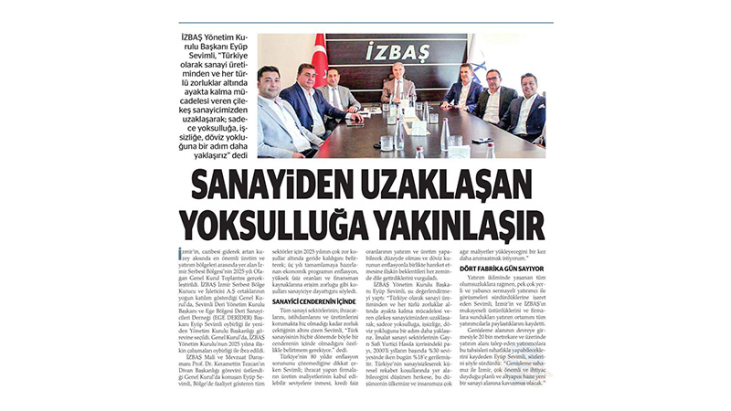 İzbaş - İZBAŞ’TA EYÜP SEVİMLİ GÜVEN TAZELEDİ