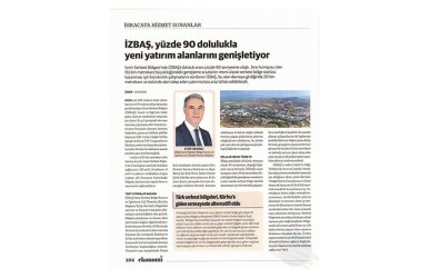 İzbaş | İZBAŞ YÖNETİM KURULU BAŞKANI EYÜP SEVİMLİ: YATIRIM VE İHRACATTA İVMEMİZ YÜKSELİŞTE 